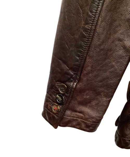 BANANA REPUBLIC（バナナリパブリック）BANANA REPUBLIC (バナナリパブリック) レザーカバーオール ブラウン サイズ:Mサイズの古着・服飾アイテム