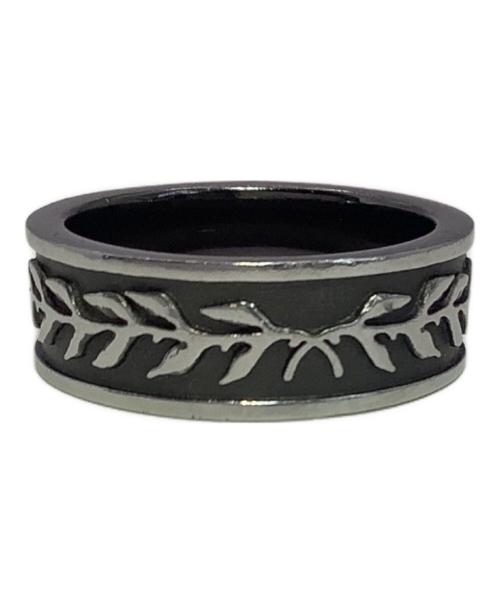 DIESEL（ディーゼル）DIESEL (ディーゼル) リング シルバー×ブラック サイズ:22号の古着・服飾アイテム