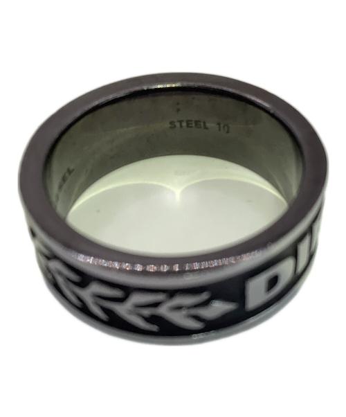 DIESEL（ディーゼル）DIESEL (ディーゼル) リング シルバー×ブラック サイズ:22号の古着・服飾アイテム