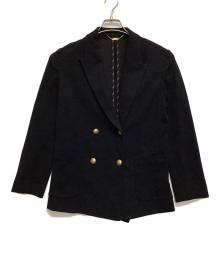 allureville（アルアバイル）の古着「レノクロスダブルコンパクトジャケット」｜ブラック