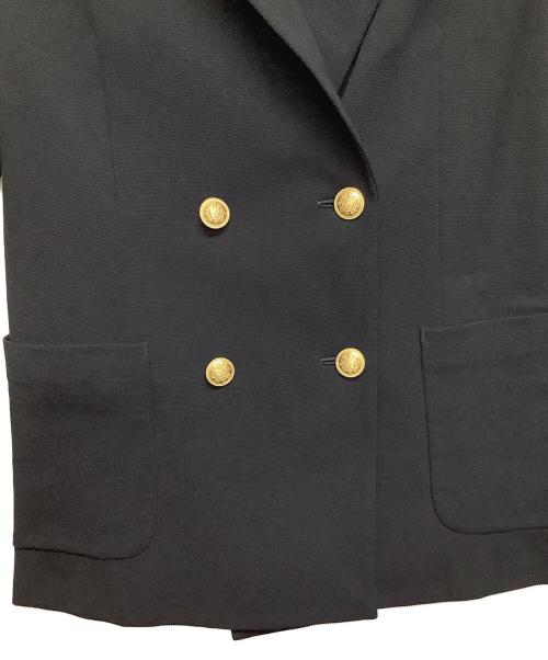 allureville（アルアバイル）allureville (アルアバイル) レノクロスダブルコンパクトジャケット ブラック サイズ:1の古着・服飾アイテム
