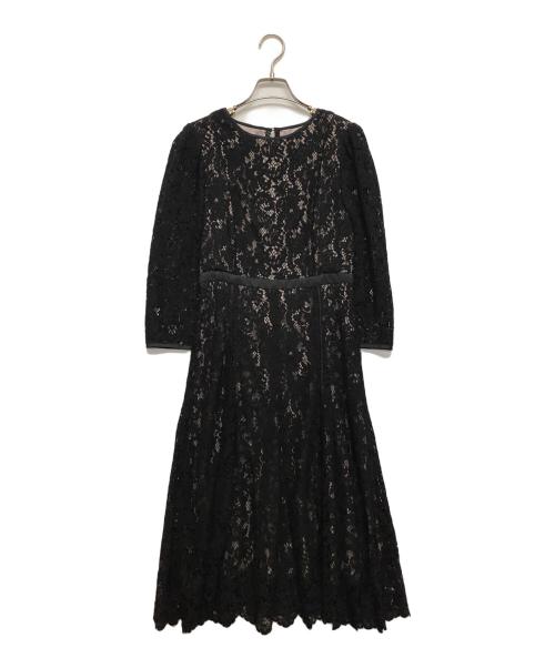 JUSGLITTY（ジャスグリッティー）JUSGLITTY (ジャスグリッティー) レースワンピース ブラックの古着・服飾アイテム