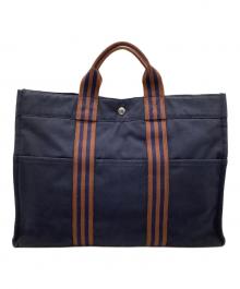 HERMES（エルメス）の古着「フールトゥGM」｜ネイビー×ブラウン