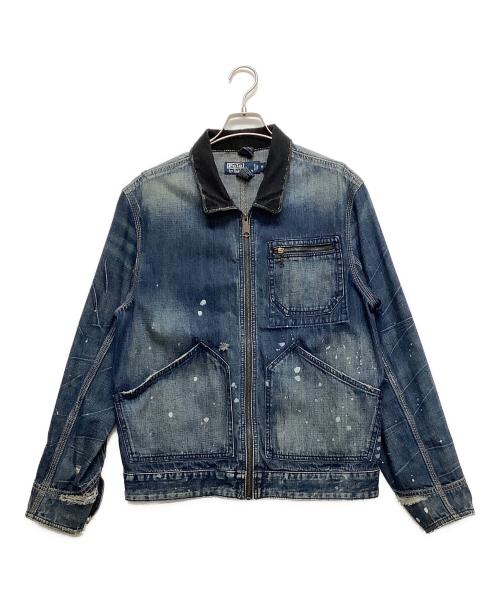 POLO RALPH LAUREN（ポロ・ラルフローレン）POLO RALPH LAUREN (ポロ・ラルフローレン) デニムワークジャケット インディゴ サイズ:Mの古着・服飾アイテム