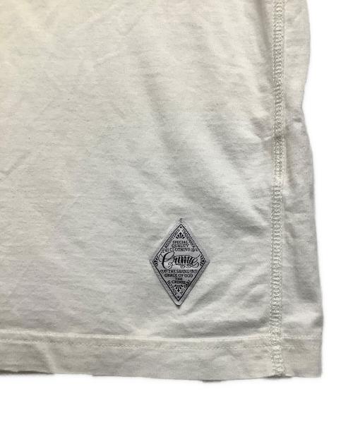 THE CRIME（ザクライミー）THE CRIME (ザクライミー) 半袖カットソー ホワイト サイズ:Lの古着・服飾アイテム