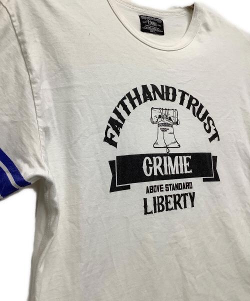 THE CRIME（ザクライミー）THE CRIME (ザクライミー) 半袖カットソー ホワイト サイズ:Lの古着・服飾アイテム