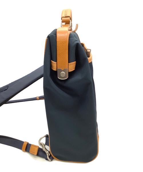 master-piece（マスターピース）master-piece (マスターピース) ショルダーバッグ ネイビー×ブラウンの古着・服飾アイテム