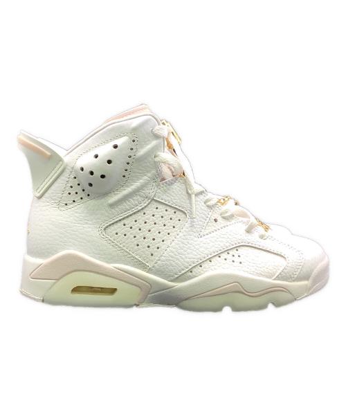 NIKE（ナイキ）NIKE (ナイキ) NIKE Women`s Air Jordan6 Gold Hoopsハイカットスニーカー ホワイト×ピンク サイズ:23cmの古着・服飾アイテム