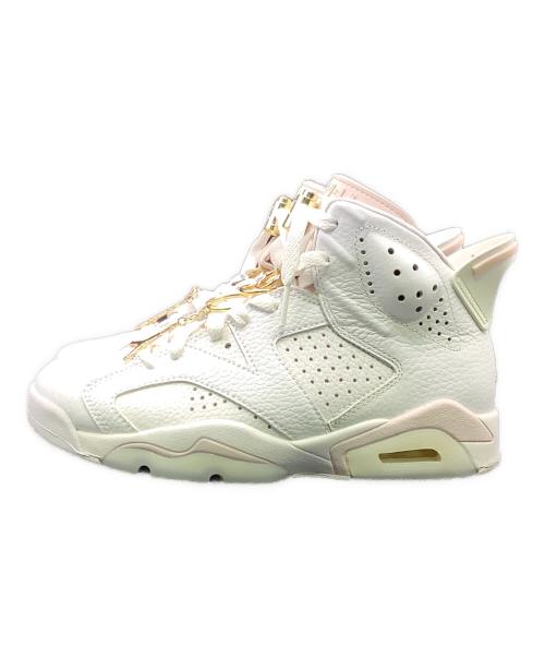 NIKE（ナイキ）NIKE (ナイキ) NIKE Women`s Air Jordan6 Gold Hoopsハイカットスニーカー ホワイト×ピンク サイズ:23cmの古着・服飾アイテム