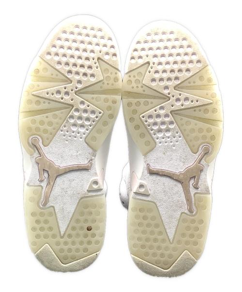 NIKE（ナイキ）NIKE (ナイキ) NIKE Women`s Air Jordan6 Gold Hoopsハイカットスニーカー ホワイト×ピンク サイズ:23cmの古着・服飾アイテム