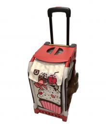 ZUCA（ズーカ）の古着「座れるキャリーバッグ」｜レッド×ベージュ