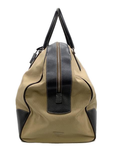 PRADA（プラダ）PRADA (プラダ) ボストンバッグ ベージュ×ブラックの古着・服飾アイテム