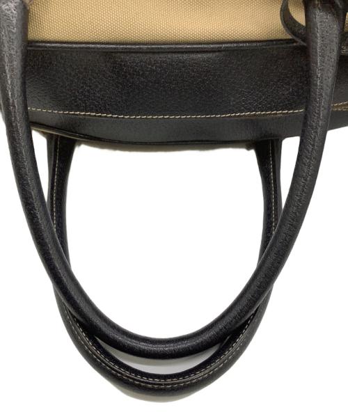 PRADA（プラダ）PRADA (プラダ) ボストンバッグ ベージュ×ブラックの古着・服飾アイテム