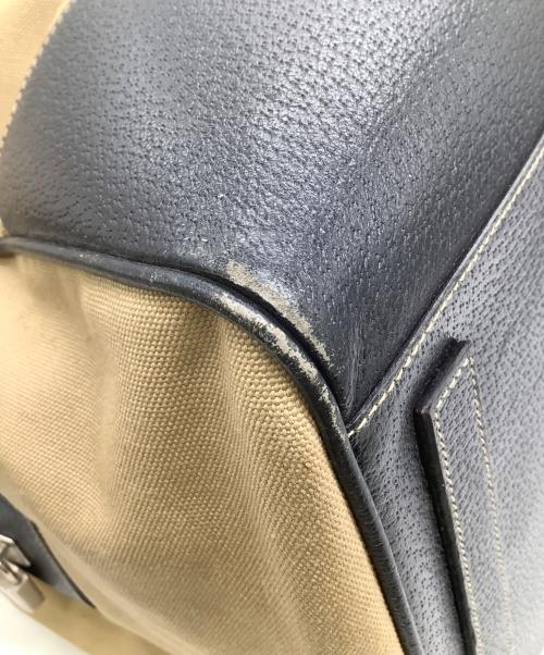 PRADA（プラダ）PRADA (プラダ) ボストンバッグ ベージュ×ブラックの古着・服飾アイテム