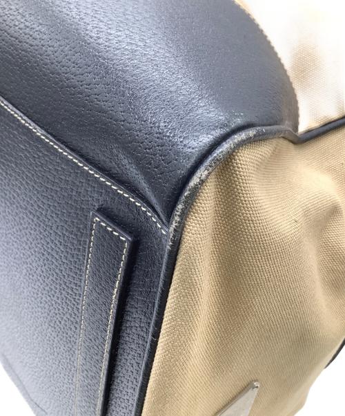 PRADA（プラダ）PRADA (プラダ) ボストンバッグ ベージュ×ブラックの古着・服飾アイテム