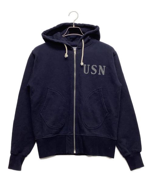 McCOY'S（マッコイズ）McCOY'S (マッコイズ) ジップパーカー ネイビー サイズ:mediumの古着・服飾アイテム