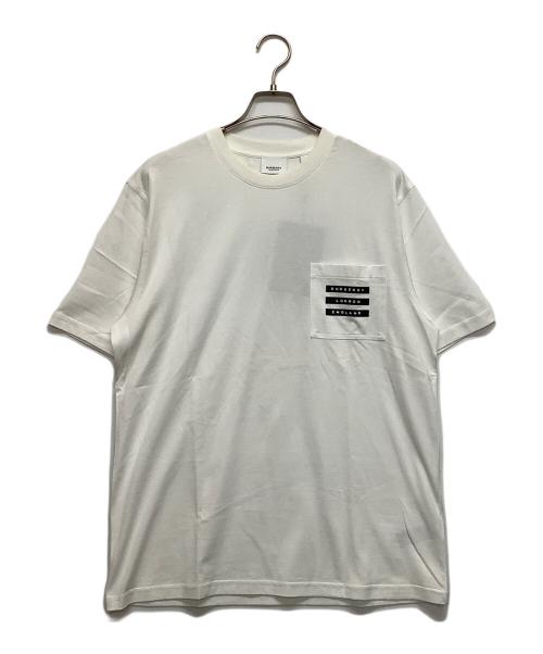 BURBERRY LONDON ENGLAND（バーバリー ロンドン イングランド）BURBERRY LONDON ENGLAND (バーバリー ロンドン イングランド) ポケットTシャツ ホワイト サイズ:sの古着・服飾アイテム