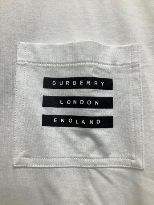 BURBERRY LONDON ENGLAND（バーバリー ロンドン イングランド）BURBERRY LONDON ENGLAND (バーバリー ロンドン イングランド) ポケットTシャツ ホワイト サイズ:sの古着・服飾アイテム
