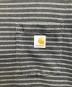 中古・古着 CarHartt (カーハート) ボーダーカットソー グレー サイズ:M：4000円