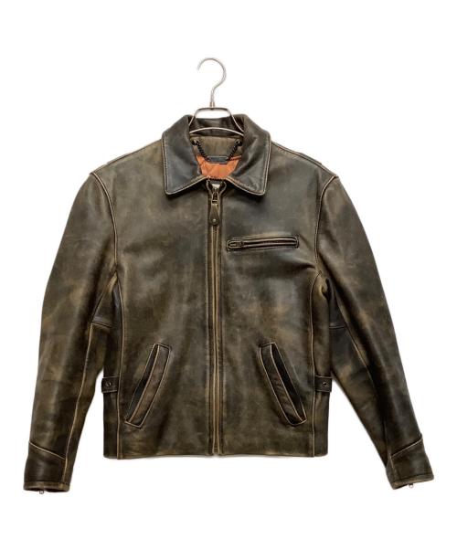 HARLEY-DAVIDSON（ハーレーダビッドソン）HARLEY-DAVIDSON (ハーレーダビッドソン) レザージャケット ブラウン サイズ:34の古着・服飾アイテム