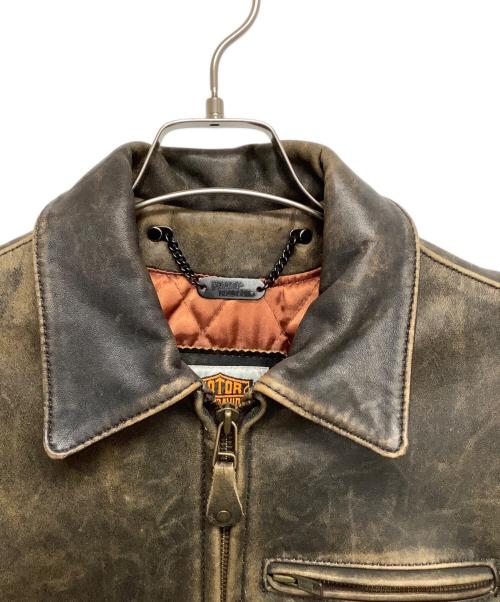 HARLEY-DAVIDSON（ハーレーダビッドソン）HARLEY-DAVIDSON (ハーレーダビッドソン) レザージャケット ブラウン サイズ:34の古着・服飾アイテム