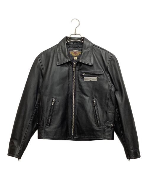 HARLEY-DAVIDSON（ハーレーダビッドソン）HARLEY-DAVIDSON (ハーレーダビッドソン) レザージャケット ブラック サイズ:Sの古着・服飾アイテム