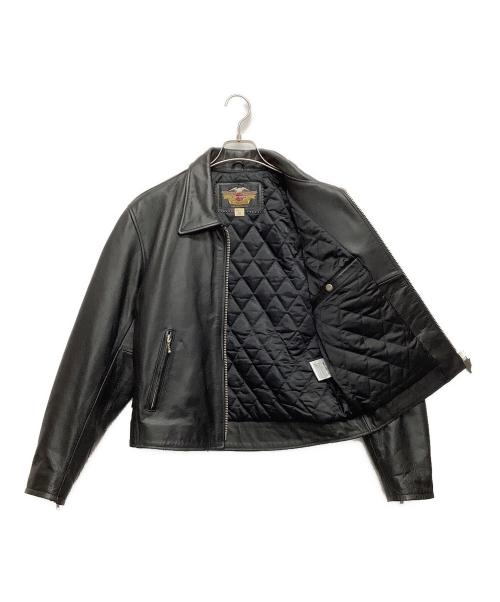 HARLEY-DAVIDSON（ハーレーダビッドソン）HARLEY-DAVIDSON (ハーレーダビッドソン) レザージャケット ブラック サイズ:Sの古着・服飾アイテム