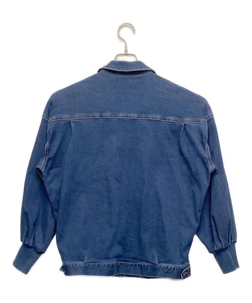 BEARDSLEY（ビアズリー）BEARDSLEY (ビアズリー) 袖パフGジャン ブルー サイズ:SIZE 2の古着・服飾アイテム