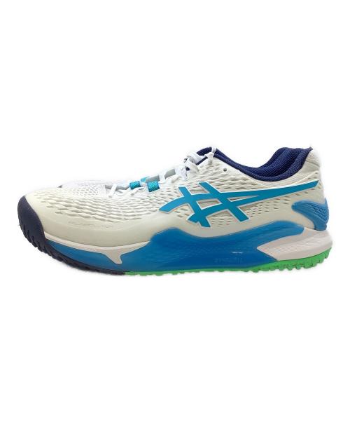 asics（アシックス）asics (アシックス) asics　ローカットスニーカー ホワイト×スカイブルー サイズ:28㎝の古着・服飾アイテム