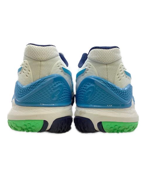 asics（アシックス）asics (アシックス) asics　ローカットスニーカー ホワイト×スカイブルー サイズ:28㎝の古着・服飾アイテム