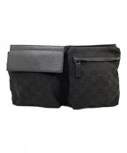 GUCCIグッチ）の古着「ウエストバッグ」｜ブラック