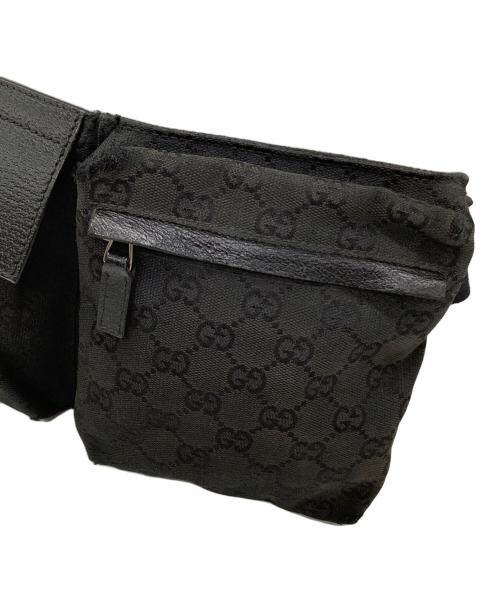 GUCCI（グッチ）GUCCI (グッチ) ウエストバッグ ブラックの古着・服飾アイテム