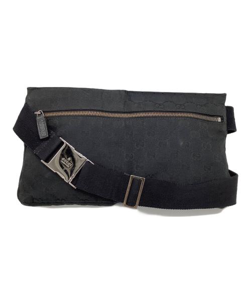GUCCI（グッチ）GUCCI (グッチ) ウエストバッグ ブラックの古着・服飾アイテム