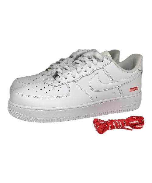 NIKE（ナイキ）NIKE (ナイキ) SUPREME (シュプリーム) NIKE×Supreme　AIR FORCE1（エアフォース1）ローカットスニーカー ホワイト サイズ:28.5㎝の古着・服飾アイテム