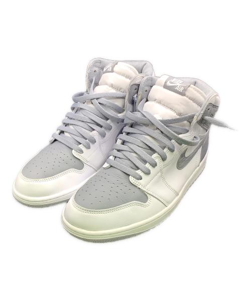 NIKE（ナイキ）NIKE (ナイキ) NIKE　Air Jordan 1 High OG　　ﾛｰｶｯﾄｽﾆｰｶｰ　　　　　　　　　　　　　　　ハイカットスニーカー ホワイト×グレー サイズ:29㎝の古着・服飾アイテム
