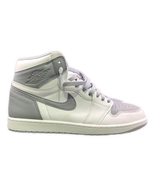 NIKE（ナイキ）NIKE (ナイキ) NIKE　Air Jordan 1 High OG　　ﾛｰｶｯﾄｽﾆｰｶｰ　　　　　　　　　　　　　　　ハイカットスニーカー ホワイト×グレー サイズ:29㎝の古着・服飾アイテム
