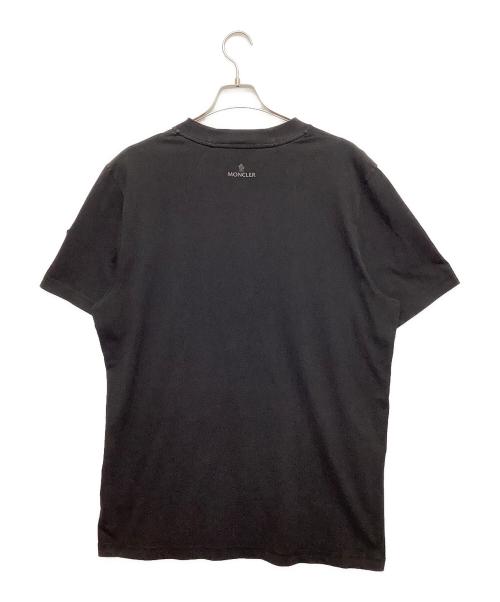 MONCLER（モンクレール）MONCLER (モンクレール) 半袖カットソー ブラック サイズ:XLサイズの古着・服飾アイテム