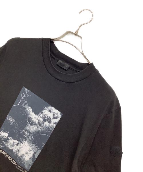 MONCLER（モンクレール）MONCLER (モンクレール) 半袖カットソー ブラック サイズ:XLサイズの古着・服飾アイテム