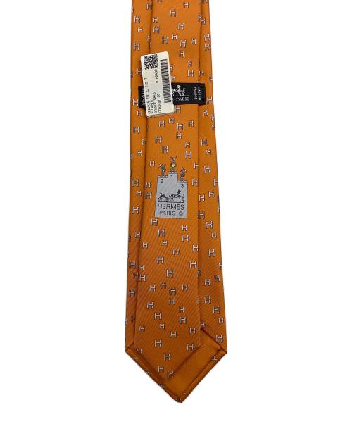 HERMES（エルメス）HERMES (エルメス) ネクタイ オレンジ サイズ:表記無し 未使用品の古着・服飾アイテム