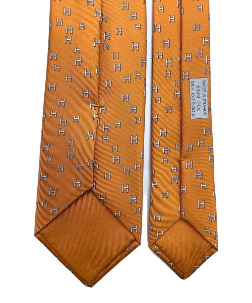 HERMES（エルメス）HERMES (エルメス) ネクタイ オレンジ サイズ:表記無し 未使用品の古着・服飾アイテム