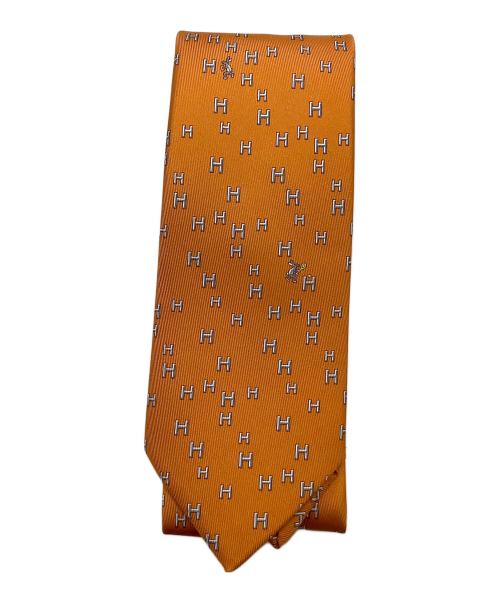 HERMES（エルメス）HERMES (エルメス) ネクタイ オレンジ サイズ:表記無し 未使用品の古着・服飾アイテム