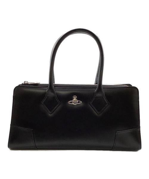 Vivienne Westwood（ヴィヴィアンウエストウッド）Vivienne Westwood (ヴィヴィアンウエストウッド) オーブレザーハンドバッグ ブラックの古着・服飾アイテム