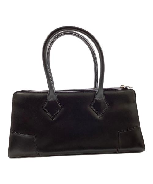 Vivienne Westwood（ヴィヴィアンウエストウッド）Vivienne Westwood (ヴィヴィアンウエストウッド) オーブレザーハンドバッグ ブラックの古着・服飾アイテム