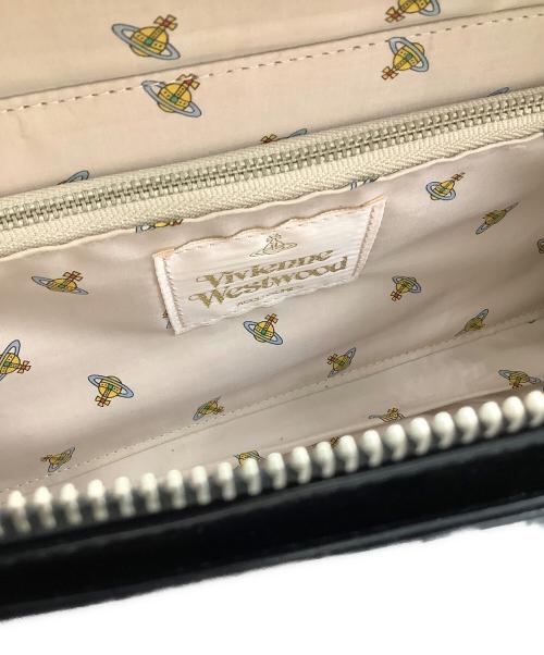 Vivienne Westwood（ヴィヴィアンウエストウッド）Vivienne Westwood (ヴィヴィアンウエストウッド) オーブレザーハンドバッグ ブラックの古着・服飾アイテム