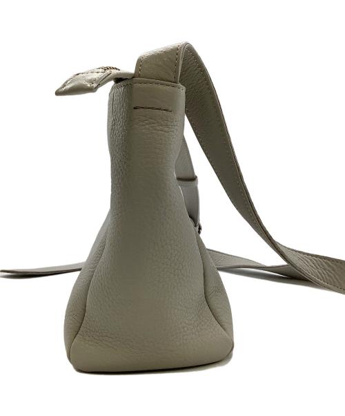 MARGARET HOWELL idea（マーガレット ハウエル アイディア）MARGARET HOWELL idea (マーガレット ハウエル アイディア) レザーショルダーバッグ グレーの古着・服飾アイテム