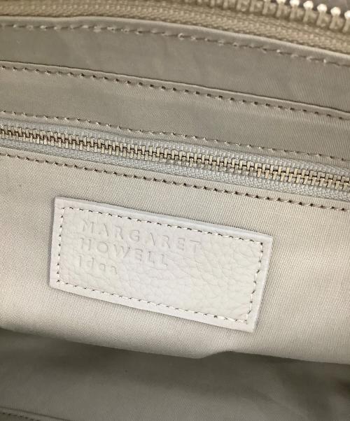 MARGARET HOWELL idea（マーガレット ハウエル アイディア）MARGARET HOWELL idea (マーガレット ハウエル アイディア) レザーショルダーバッグ グレーの古着・服飾アイテム