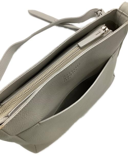 MARGARET HOWELL idea（マーガレット ハウエル アイディア）MARGARET HOWELL idea (マーガレット ハウエル アイディア) レザーショルダーバッグ グレーの古着・服飾アイテム