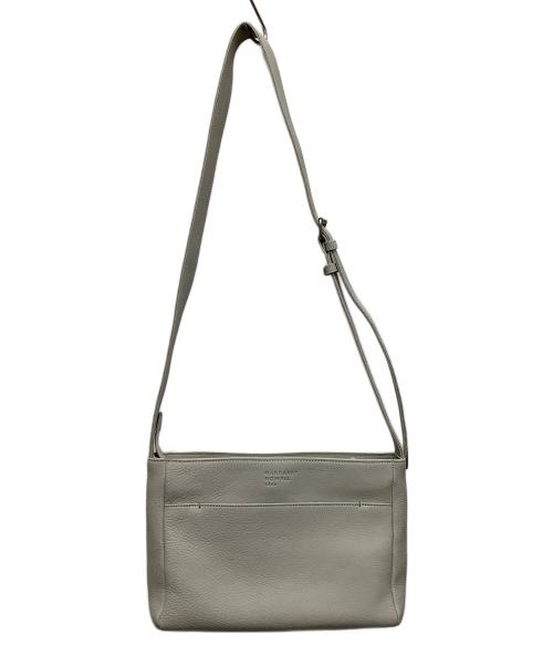 MARGARET HOWELL idea（マーガレット ハウエル アイディア）MARGARET HOWELL idea (マーガレット ハウエル アイディア) レザーショルダーバッグ グレーの古着・服飾アイテム