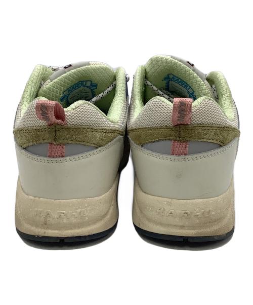 KARHU（カルフ）KARHU (カルフ) ローカットスニーカー ライトグリーン×ピンク サイズ:US8の古着・服飾アイテム