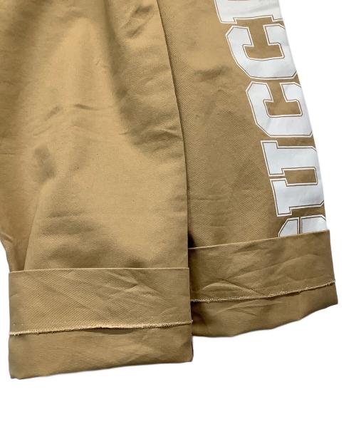 GUCCI（グッチ）GUCCI (グッチ) ロゴプリントドローストリングパンツ ベージュ サイズ:44の古着・服飾アイテム